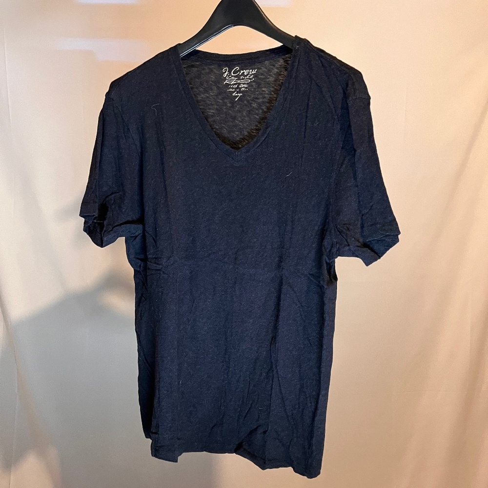 J CREW VINTAGE MENS V NECK (L)